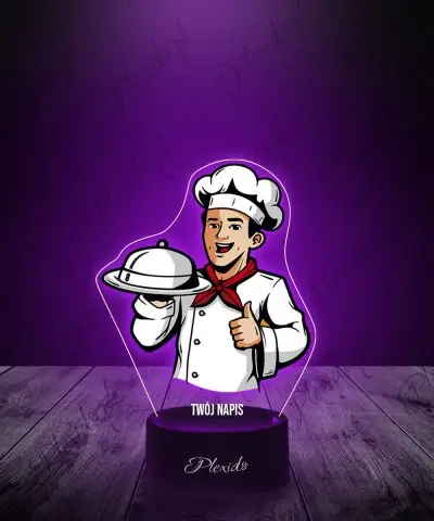 3D Plexido Chef LED Lamp