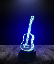 Lampka LED 3D Plexido Gitara Klasyczna - 3