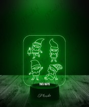 Lampka LED 3D Plexido Krasnale Ogrodowe