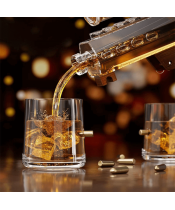 Zestaw do Whisky Karafka Snajperska + 4 Szklanki na Prezent