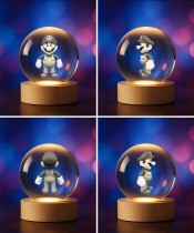 Crystal Ball 3D Super Mario