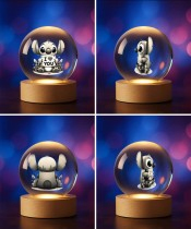 Crystal Ball 3D Stitch I Love You