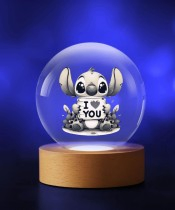 Kryształowa Kulka 3D Stich I Love You