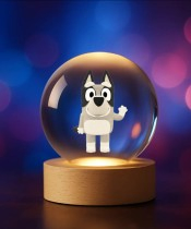 3D Crystal Ball Fairy Tale Bluey