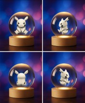 Pokemon Pikachu 3D Crystal Ball
