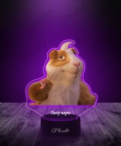3D LED Plexido Lamp with Kayara Print Undefeated Hamster