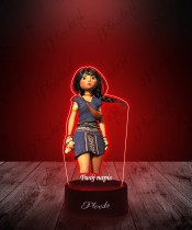 3D-LED-Plexido-Lampe mit Kayara Undefeated-Aufdruck