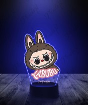 3D LED Lamp with Print Labubu Chestnut Cocoa