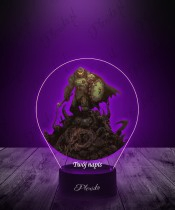 3D LED Lamp with Print Slayer Doom The Dark Ages