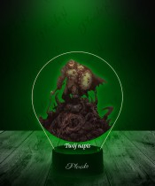 3D LED Lamp with Print Slayer Doom The Dark Ages