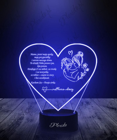 3D LED Heart Lamp With...