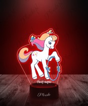 3D LED Lamp with Print My Little Pony Light Heart