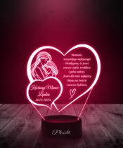 3D LED Lampe Zwei Herzen zum Muttertag