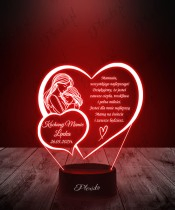 3D LED Lampe Zwei Herzen zum Muttertag