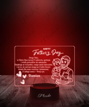 3D LED Lamp Father's Day Wishes