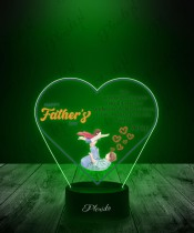 3D-LED-Lampe mit „Happy Father's Day“-Aufdruck