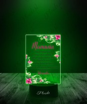 3D LED Lamp with Printed Mother's Day Wishes