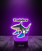 3D LED Lamp with Tralalero Print