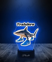 3D LED Lamp with Tralalero Print