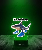 3D LED Lamp with Tralalero Print