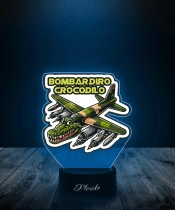 3D LED Lamp with Print Bombardiro Crocodilo