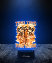 3D LED Lamp with Print Tung Tung Tung Sahur