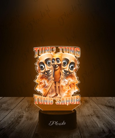 3D-LED-Lampe mit Aufdruck...