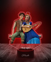 3D LED lamp with Princess Caroline and King Nicholas print