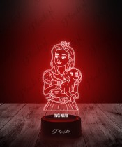 Prinzessin Caroline 3D-LED-Lampe