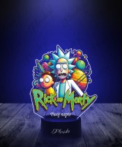 Rick and Morty Planets Printed 3D LED Lamp