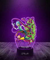 Rick and Morty Macki bedruckte 3D-LED-Lampe