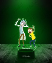 Rick and Morty Series Printed 3D LED Lamp