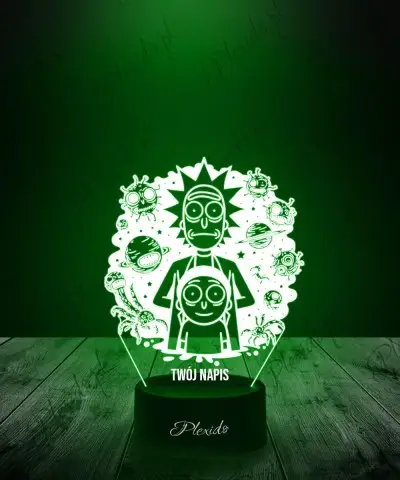 Rick and Morty 3D LED Lamp