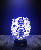 Rick and Morty 3D-LED-Lampe