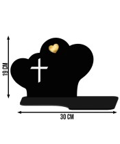 Solar LED Candle for Monument Statuette Two Hearts Golden Decoration Heart 3D