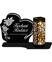 Solar LED Candle for the Monument Heart-shaped Statuette of All Saints