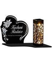 Solar LED Candle for the Monument Heart-shaped Statuette of All Saints