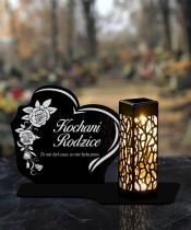 Solar LED Candle for the Monument Heart-shaped Statuette of All Saints