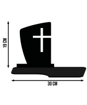 Solar LED Candle Oblong Statuette With A Sentence For All Saints' Day