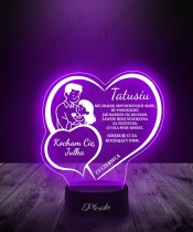 Vatertagsgeschenk – LED Nachtlicht Herz 3D mit Liebe für Papa