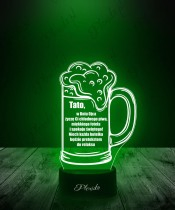 Vatertagsgeschenk – LED Nachtlicht Bier 3D für den besten Papa