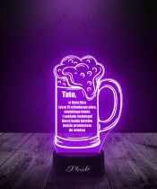 Vatertagsgeschenk – LED Nachtlicht Bier 3D für den besten Papa