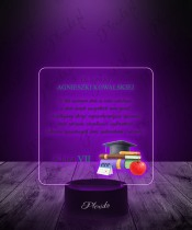 3D LED Lamp with Print Teacher's Day Thanks