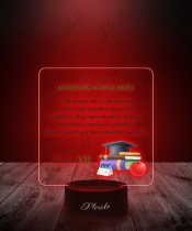 3D-LED-Lampe mit Aufdruck „Tag des Lehrers“