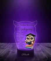 3D LED Lamp with End of School Year Thank You Print