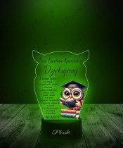 3D LED Lamp with End of School Year Thank You Print