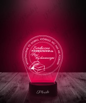 3D LED Nachtlicht Danke an den Lehrer