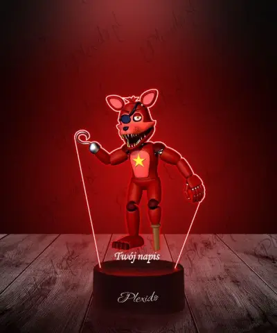 3D LED Lamp with Print Five...