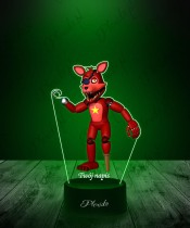 3D LED Lamp with Print Five Night's At Freddy's Foxy