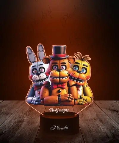 3D LED Lamp with FNAF Print...